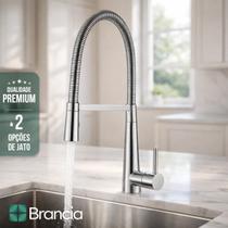 Torneira Cozinha Gourmet Monocomando Cromada Cor Cromado Ducha Extensível Luxo Misturador Inox 304 Bancada Torneira Cozinha Gourmet Monocomando Cromada Cor Cromado Ducha Extensível Luxo Misturador Inox 304 Bancada