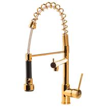 Torneira Cozinha Gourmet Monocomando Gold Dourada 50Cm Cor Dourado