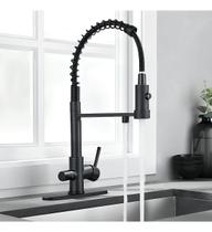 Torneira Cozinha Gourmet Quente/Frio com Filtro Black