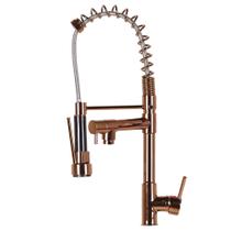 Torneira Cozinha Gourmet Rose Gold Pia Bancada Monocomando