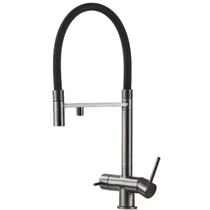 Torneira Cozinha Gourmet Saída Filtro Grafite Escuro Luxo Inox Bancada Monocomando Misturador Metal Moderna Torneira Cozinha Gourmet Saída Filtro Grafite Escuro Luxo Inox Bancada Monocomando Misturador Metal Moderna