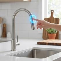 Torneira Cozinha Gourmet Touch Sensível Ao Toque Escovada
