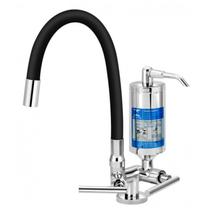 Torneira Cozinha Mesa com Filtro Abs ¼ Volta Bica Articulável Omega C61