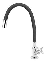 Torneira Cozinha Mesa Flexivel Preta Slim Stoc 33cm