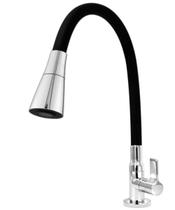 Torneira Cozinha Mesa Gourmet Cônica Preta / Cr 2169 C-65