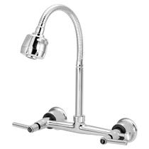 Torneira Cozinha Misturador Gourmet Parede com Saída Universal Purificador