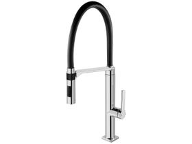 Torneira Cozinha Misturador Monocomando Docol Cromado Preto 00695757
