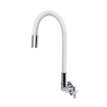 Torneira Cozinha Parede Bica Gourmet White 1/4 Volta - FAUZI