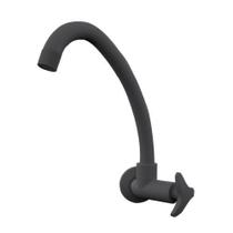 Torneira Cozinha Parede Bica Móvel Alta Dalia Abs Graphite Socelplast