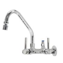 Torneira Cozinha Parede Bica Movel Com Arejador Articulado com Saida para Filtro ou Purificador Parede Abs 6,4 mm