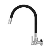Torneira Cozinha/parede Color Flex Preta C70 1/4 Volta 1167 Real Metais Torneira Cozinha/parede Color Flex Preta C70 1/4 Volta 1167 Real Metais