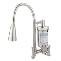 Torneira Cozinha Parede Com Filtro Gourmet Flexível Cromada Dupla Função Pia 1/4 de Volta