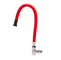 Torneira Cozinha Parede Gourmet Mangueira Vermelha Silicone