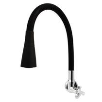 Torneira Cozinha Parede Gourmet Preta 1/4 volta C34 Cone Torneira Cozinha Parede Gourmet Preta 1/4 volta C34 Cone