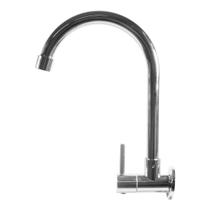 Torneira Cozinha Parede Inox 1/4 Volta Cromado - Brazhu Torneira Cozinha Parede Inox 1/4 Volta Cromado - Brazhu