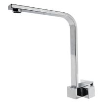 Torneira Cozinha Parede Quadrada Fit Alta 1/4 volta Metal