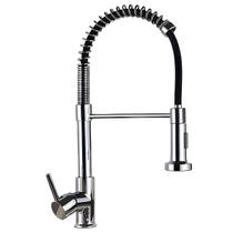 Torneira Cozinha Pia Luxuosa Monocomando Prata Flexível Cromada Ducha Jato Misturador Moderna Aço Inoxidável 304