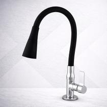 Torneira Cozinha Preta Gourmet Bancada Tubo Conico 2 Jatos Torneira Cozinha Preta Gourmet Bancada Tubo Conico 2 Jatos