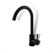 Torneira Cozinha Preto Fosco Água Quente ou Fria Monocomando Misturador Bica Móvel Não Elétrica Envio com Nfe