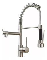 Torneira Cozinha Spray Extensor Gourmet 50cm Monocomando Aço Inox