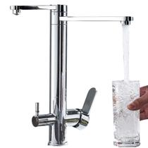 Torneira Cozinha Suporte Filtro Bancada Monocomando Gourmet Saida Dupla