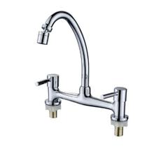 Torneira Cozinha Telca XSC-8896 Misturador Comando Duplo Água Quente Fria Monocomando Cor Cromado
