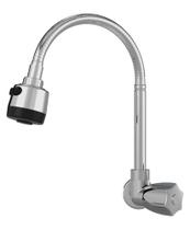 Torneira Cromada Cozinha Parede 1/4 De Volta Gourmet 1167 C50 Cromada