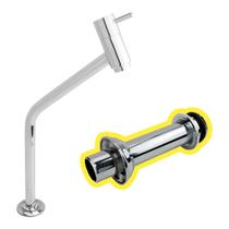 Torneira Cuba Banheiro Lavabo Bancada Metal Luxo Link Alta + Tubo de Ligação de Bacia Sanitária Extensível Cód. 2105