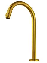 Torneira Cuba Banheiro Lavatório Easy Slim Alta Dourada