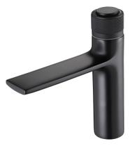 Torneira Cuba Banheiro Misturador Água Quente e Fria Monocomando Botão Luxo Preta An-1051p