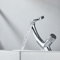 Torneira Curvada lateral Misturador Monocomando Cromada banheiro lavabo bancada cuba pia