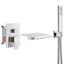 Torneira de banheira Airuida Wall Mount Waterfall Chrome