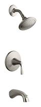 Torneira de banheira/chuveiro KOHLER Mitos R37028-4G-BN em níquel escovado Torneira de banheira/chuveiro KOHLER Mitos R37028-4G-BN em níquel escovado