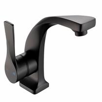 Torneira De Banheiro Curva Bow Misturador Monocomando Baixa Preto