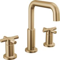 Torneira de banheiro Delta Nicoli Brushed Gold 8 polegadas generalizada Torneira de banheiro Delta Nicoli Brushed Gold 8 polegadas generalizada
