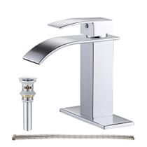 Torneira de banheiro GENBONS Chrome Waterfall Single Handle Torneira de banheiro GENBONS Chrome Waterfall Single Handle