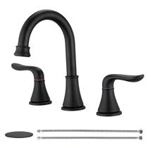 Torneira de banheiro GENBONS com 3 furos e 20 cm de largura preta com dreno Torneira de banheiro GENBONS com 3 furos e 20 cm de largura preta com dreno