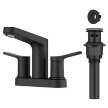 Torneira de banheiro Kraus Indy Centerset Matte Black FUS-14102MB Torneira de banheiro Kraus Indy Centerset Matte Black FUS-14102MB