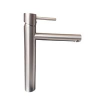 Torneira de Banheiro Monocomando Bica Alta Redonda Prata Escovada RTL 19