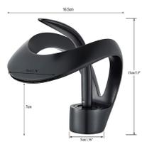 Torneira De Banheiro Monocomando Design Sofisticado Preto