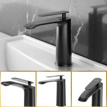 Torneira de Banheiro Moscou Misturador Preto Quente Frio Goldenx