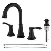 Torneira de banheiro PARLOS Black Weadcast com dreno dobrável de metal