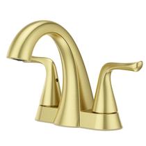 Torneira de banheiro Pfister Willa, conjunto central de 4 polegadas, 2 alças, dourada