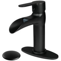 Torneira de banheiro SOKA Matte Black Waterfall Single Handle Torneira de banheiro SOKA Matte Black Waterfall Single Handle