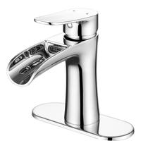 Torneira de banheiro VOTON Chrome Single Handle Waterfall Sink Torneira de banheiro VOTON Chrome Single Handle Waterfall Sink
