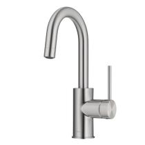 Torneira de bar de cozinha Kraus Oletto de alça única em aço inoxidável Torneira de bar de cozinha Kraus Oletto de alça única em aço inoxidável