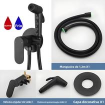 Torneira De Bidê De Latão Preto Portátil, Água Quente E Fria, Misturador De Banheiro, Válvula