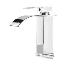 Torneira De Cascata Com Núcleo De Cobre Em Aço Inoxidável Controle Duplo Quente E Frio Para Pia De