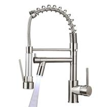 Torneira de cozinha AIMADI Commerical com pulverizador de níquel escovado Torneira de cozinha AIMADI Commerical com pulverizador de níquel escovado