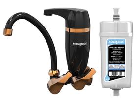 Torneira de Cozinha Com Filtro e Parede 1/4 de Volta Premium Acquabios + 1 Refil